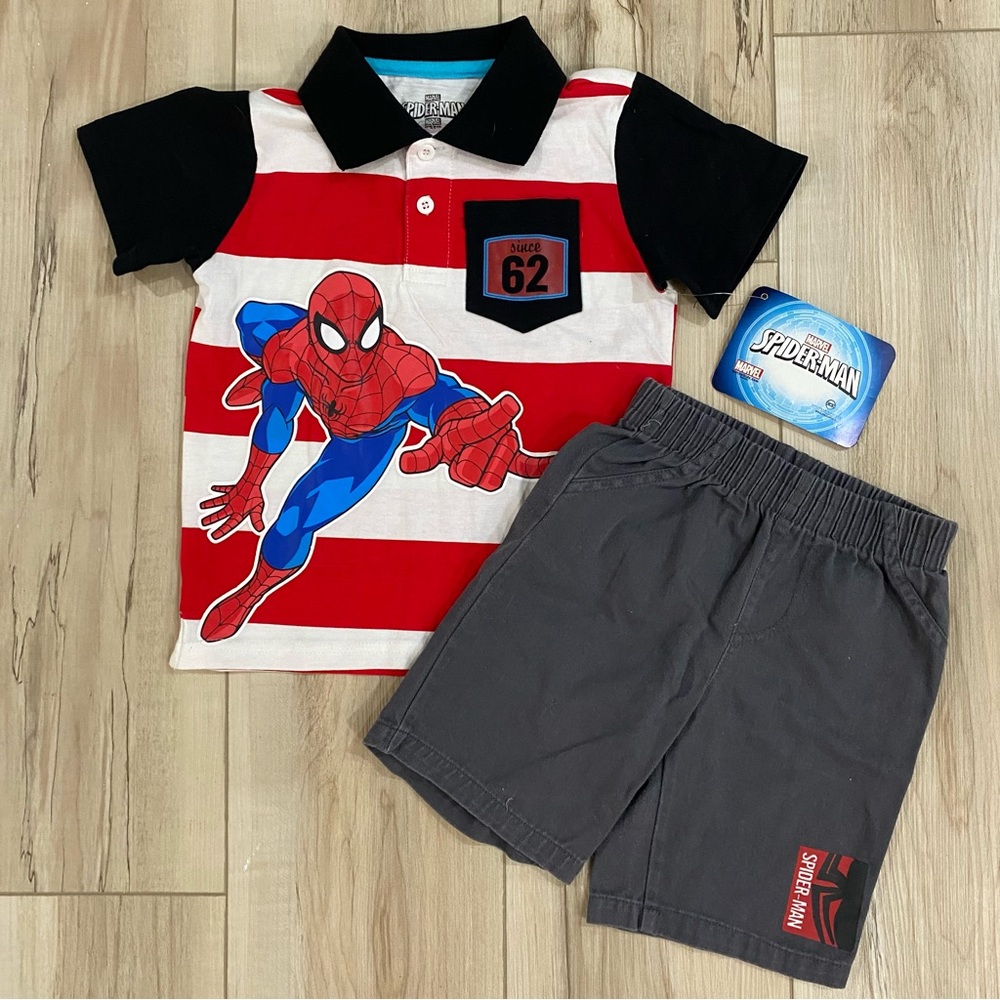 NWT Spider-Man Matching Set | 3T